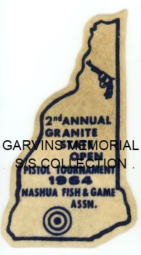 NEW HAMPSHIRE,GRANITE STATE OPEN PISTOL TOURNAMENT 1964 2